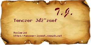 Tenczer József névjegykártya
